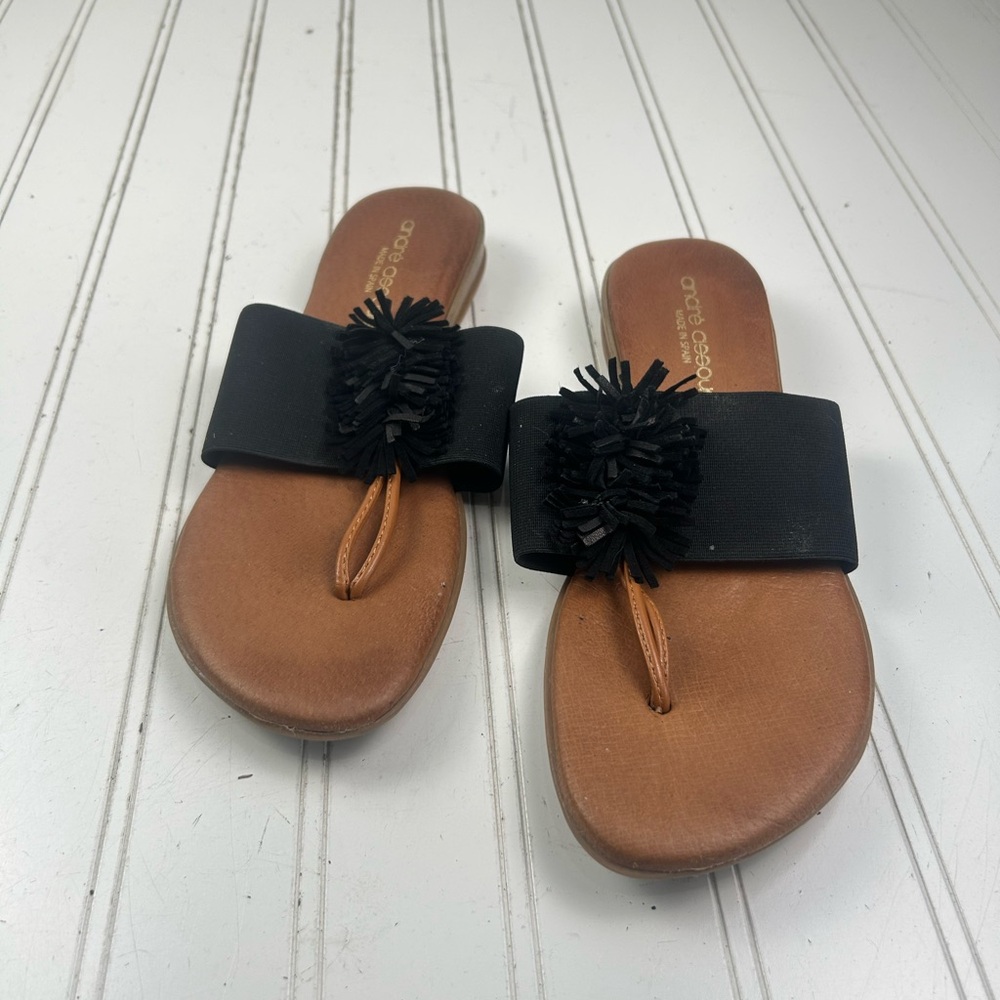 Andrรจ Assous Novalee Neutral Featherweights Sandals Womenโs Size 6-6.5 $20 - Picture 3 of 9